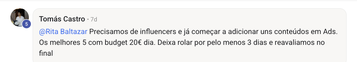 Direção semanal
