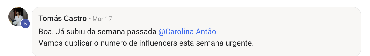 Direção semanal